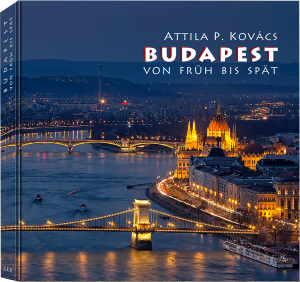 Budapest, napkeltétől napnyugtáig német nyelvű könyv borítója